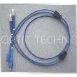 Flexible Armoured Blue 6mm (12core) Diameter Singlemode Optical Fiber Patch Cord Gray