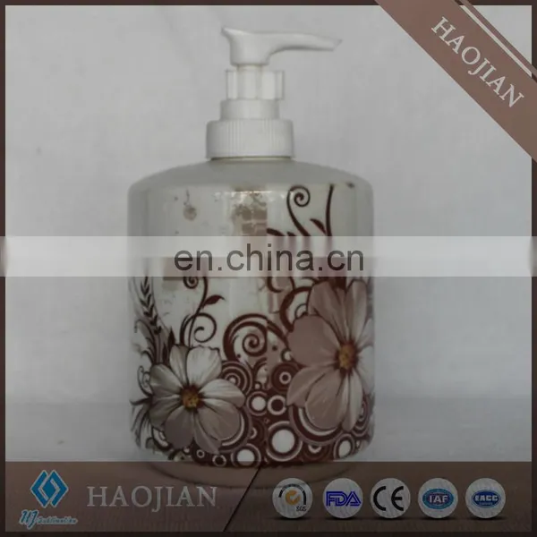 Sublimation Ceramic Soap Dispenser With White Plastic Water Pump