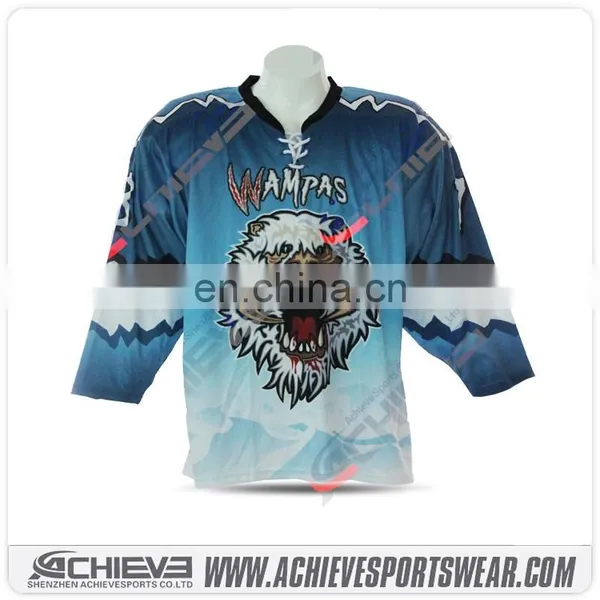 Athletic Custom Hockey Gear Sublimated Team Game Hockey Jerseys Whosale Practice Hockey Uniform photo-2