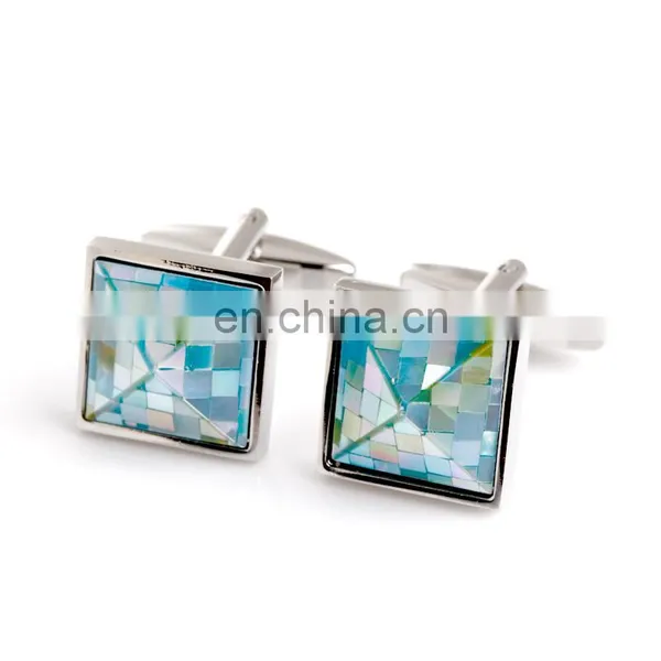 Fashion Character Green Mother of Pearl Cufflink Famous Pearl Jewelry photo-2