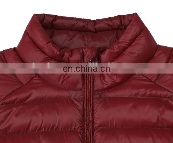 100% Polyester Filling Red Custom Winter Nylon Padding Jacket for Men photo-4
