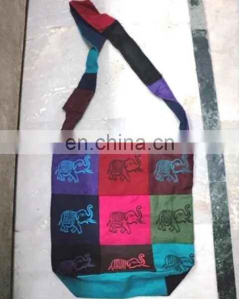 COTTON PATCHWORK PRINTED BAGS OM photo-3