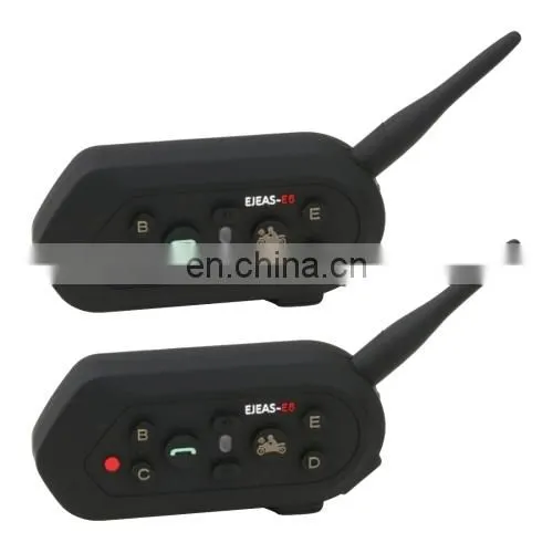 2 PCS E6 1200m Interphone Headsets for Motorcycle Helmet photo-2