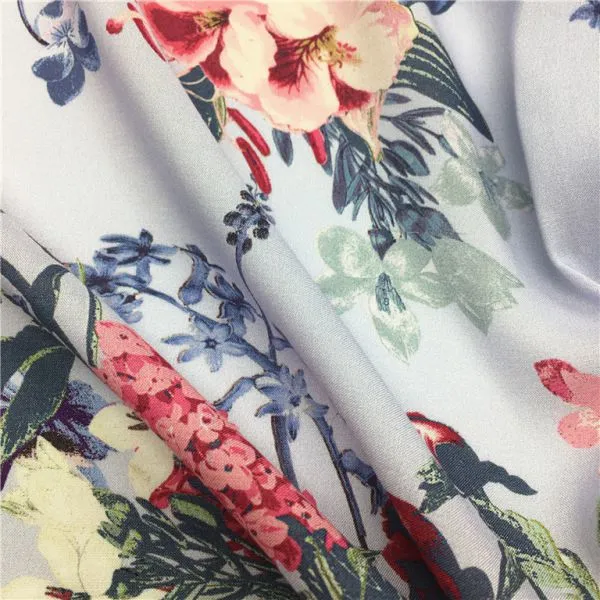 Fashionable Design Custom Digital Printed Floral Printed Patterned Viscose Fabric photo-4