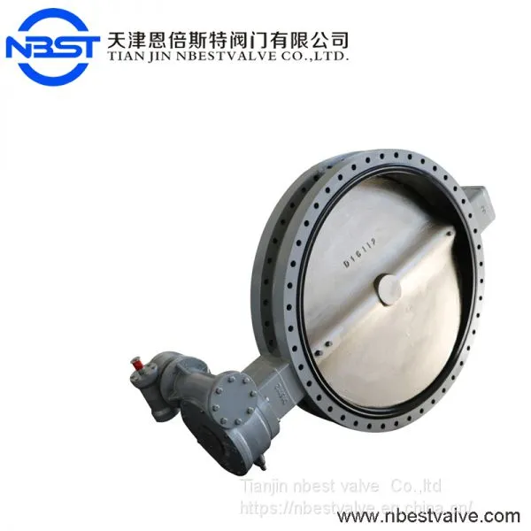 Drilling Rigs Water Treatment Butterfly Valve U Flange Type Worm Gear Operated photo-2