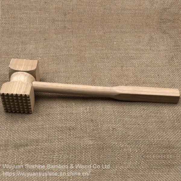 Wooden Meat Tenderizer,Made of Beech Wood photo-3