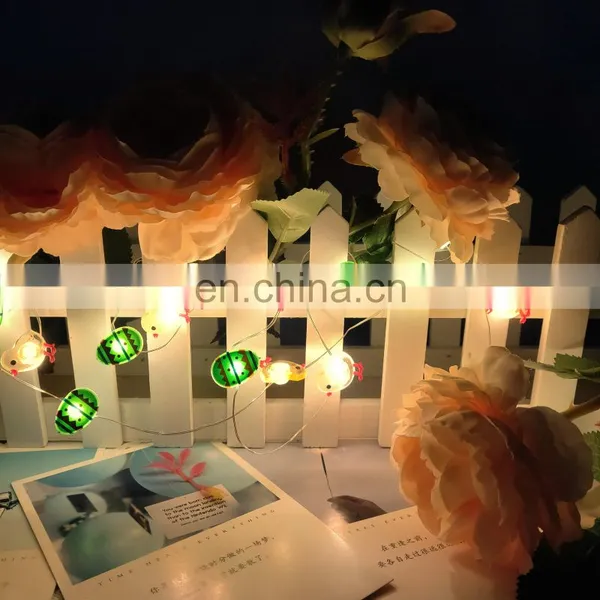 2020 New 10L Led Harvest Festival Wood Easter Eggs and Chick Copper Wire Light for Home Decoration Bedroom Wall photo-5