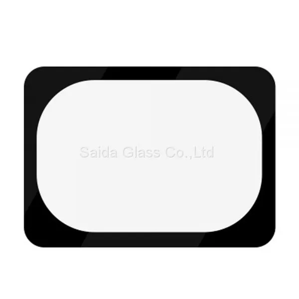 Custom High Quality Cut to Size Round Screen Cover Glass for TFT Display
