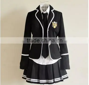 China Manufacturer Three-piece Suit Jacket Shirt Bust Skirt Uniform for Students Quality Choice photo-3