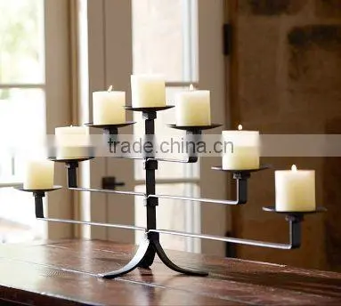Iron Pillar Candlestick Candle Holder photo-3