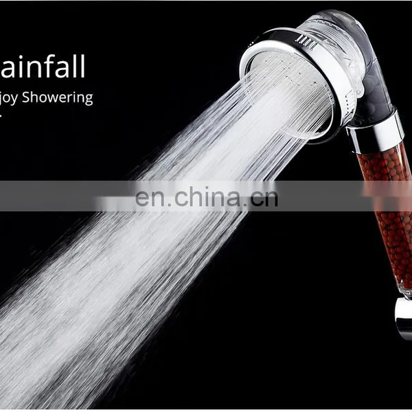 Plastic High Pressure 3 Function Negative Ion Shower Head photo-3