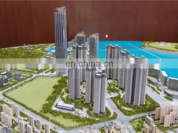 High Quality 3d Miniature City Plan Building Model for Development photo-2