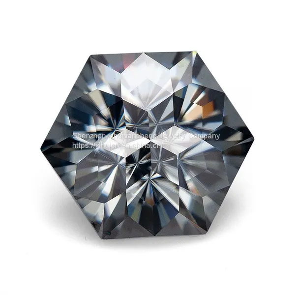 Top Quality Special Hexagon Elongated Genuine Loose Moissanite Diamond Custom Any Shapes Colors Moissanite Loose