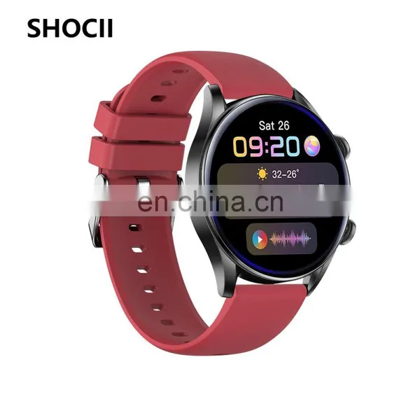 2022 New Arrival T32S Round Screen Smart Watch Waterproof Heart Rate Monitor Voice Assistant T32S Smartwatch photo-3