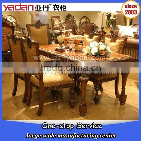 Luxury Hand Carved Dining Table and Chair Made in China photo-3