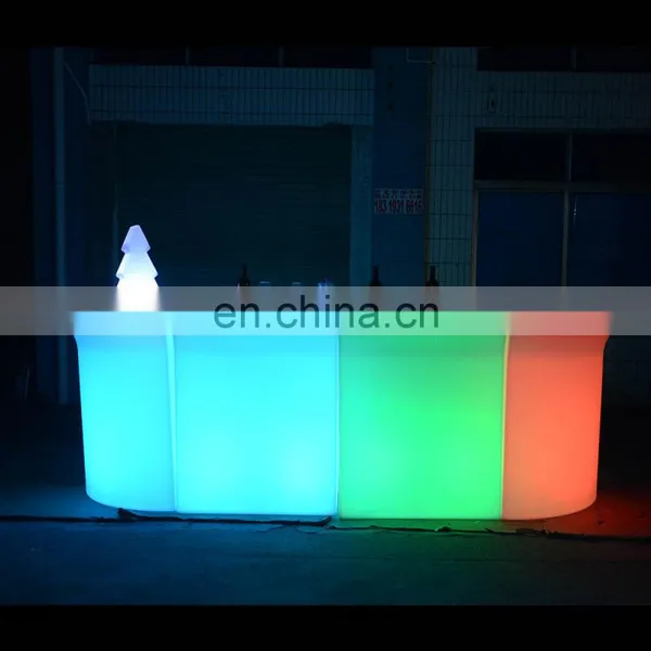 Bar And Pub Furniture Style Illuminated Led Bar Counter for Sale LED Light Sofa Mobile Bar photo-5