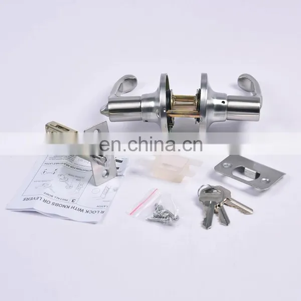 Best Selling Superior Quality Latest Design Modern Style Stainless Steel Silver Color Interior Door Handle LOCK photo-3