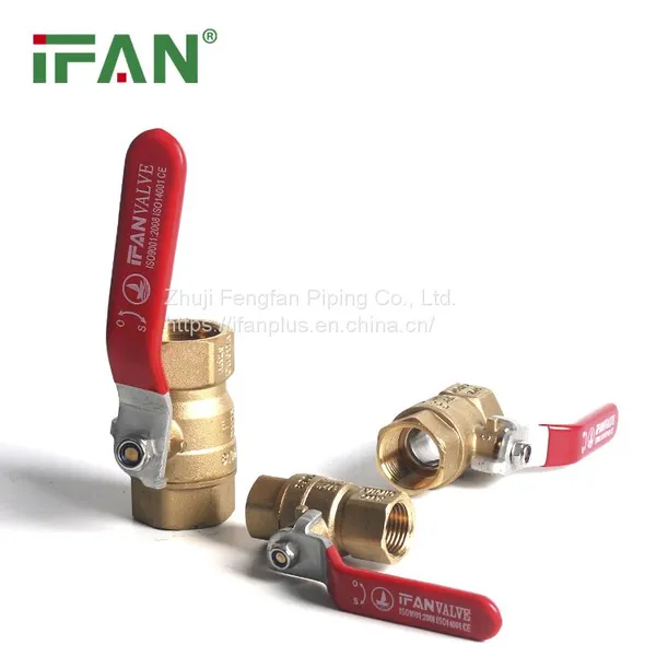 IFAN Full Size Threaded Brass Ball Valve Customized Brass Water Ball Valve photo-2