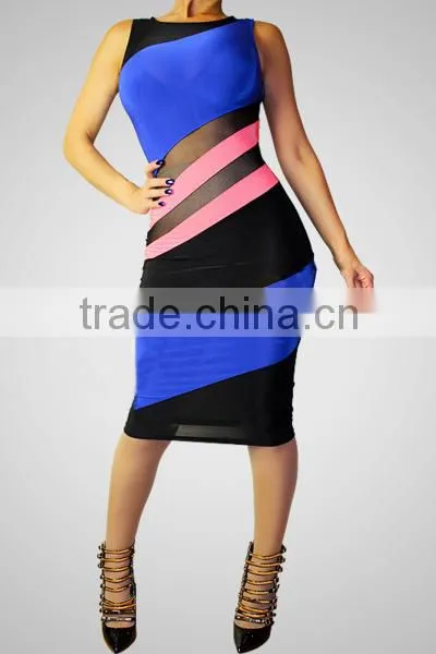 Ladie Fashion Dress Sleeveless Evening Dress Sexy Free Prom Dress photo-4