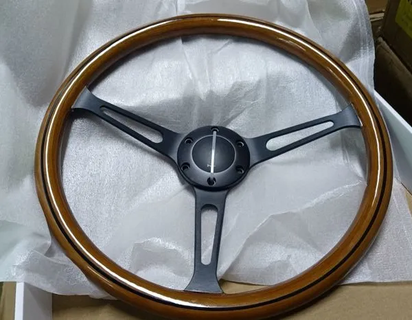 Wooden Material Steering Wheel 15'' ø380mm With Good Quality