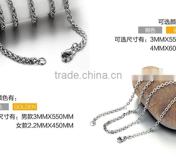 Circle the Cross Pendant Men's Titanium Steel Casting Necklace Gold Silver Color Promotion Gift photo-6
