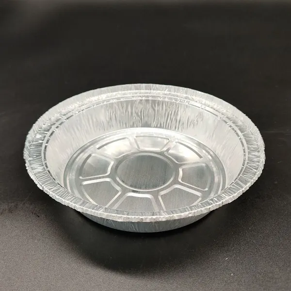 600ml Round Tin Foil Pie Dish Disposable Pizza Platter photo-3