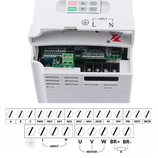 Fuling 1.5KW Inverter 220v 380v Engraving Machine General High Speed Spindle Motor photo-4