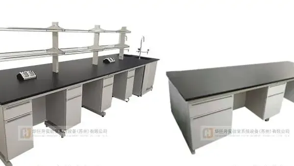 Laboratory Workbench Central Workbench Steel-Wood Laboratory Bench Test Bench Laboratory Side Bench Chemistry Desk photo-3
