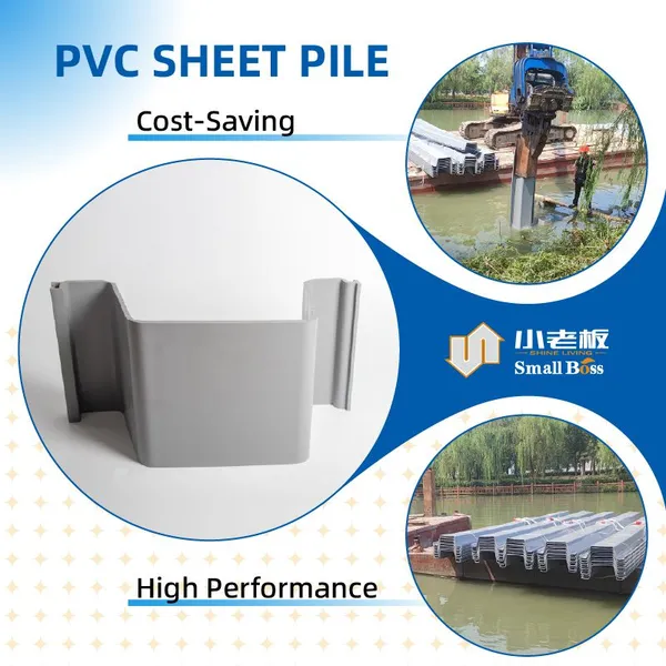 Big Factory Plastic Sheet Pile Vinyl for River Pond Sea Ditch Canal Water Erosion Control photo-6