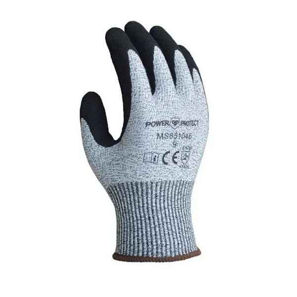 Enkerr Black Nitrile Frosted Foamed Level 5 Cut-resistant Gloves Ms851045 Nitrile Frosted Gloves photo-3