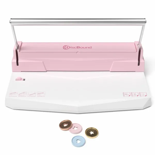 2-in-1 Duo Binding Machine Double Loop Wire Disc Ring Bound Scrapbooking Planner Making Machine
