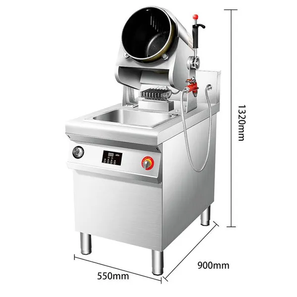 Commercial Automatic Gas Wok Machine for Fried Rice and Noodles Intelligent Stir Fry Robot QD-G300 With Touch Screen photo-5