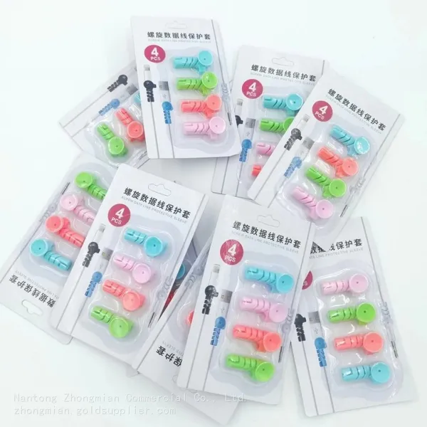 Blister Packed Screw Data Line Wire Protective Sleeve Rubber Wire Protection Tools for All Kinds of Wires photo-5