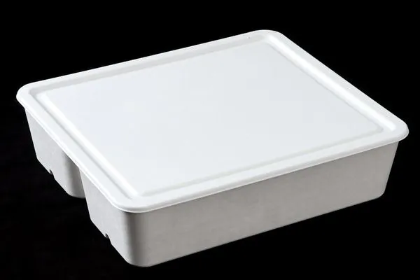 Eco-Friendly Molded Pulp Storage Box 100% Recyclable Water Resistant With Lid, Eco‑Friendly Stackable Home Organizer photo-3