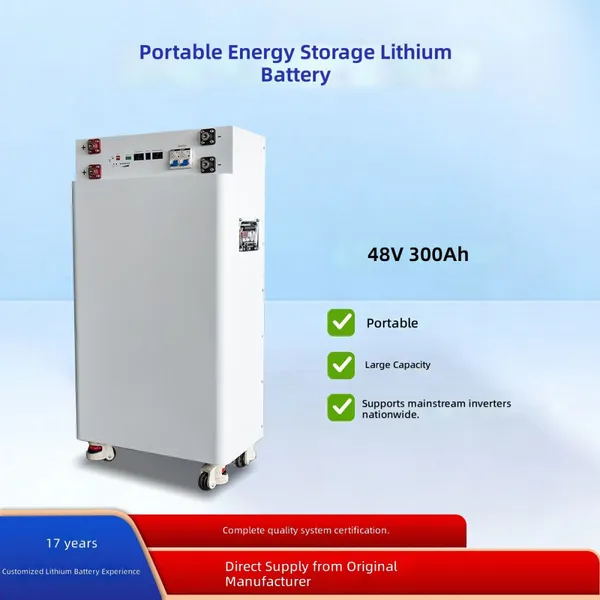 Sistema de Energia Solar de 15 kWh com Bateria Vertical Portátil de Armazenamento de Energia Doméstica 51.2V 300Ah Garantia de 5 Anos