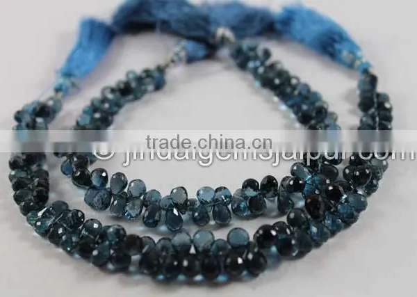 Wholesale London Blue Topaz Faceted Drop Beads photo-3