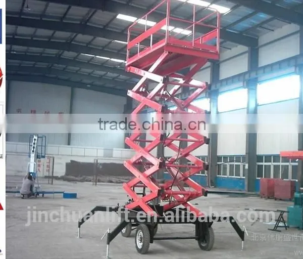 1.35~11m, 0.3 Ton Scissor Lift Platform for Wheelchair /mobile Lift Platform /stationary Scissor Lift Platform photo-2