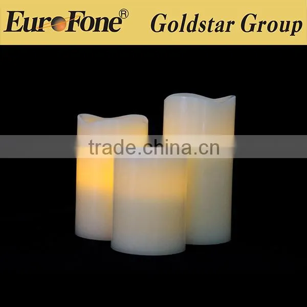 CE/ROHS Certificated Remote Control Wax LED Candle for decoration