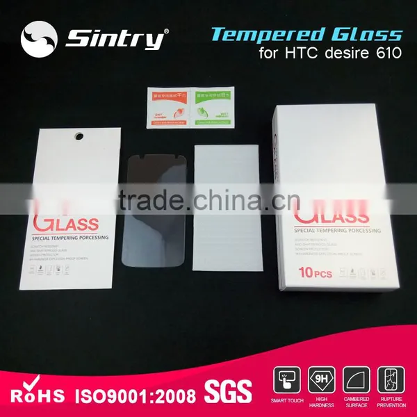 Anti Blue Light Mobile Screen Protector 9H Hardness New Customized Tempered Glass Screen Protector for Htc Desire 610 photo-2