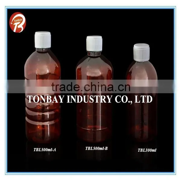 300-500ml PET Plastic Bottle for Liquid Medicine TBL300