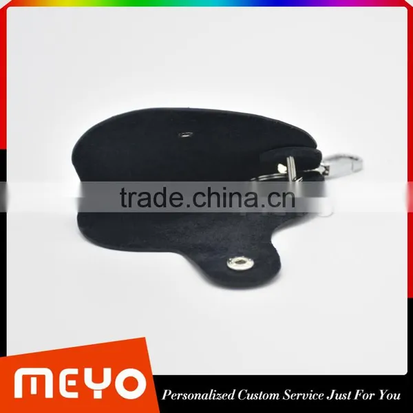 New Style Black Leather Key Holder for Business Gift photo-4