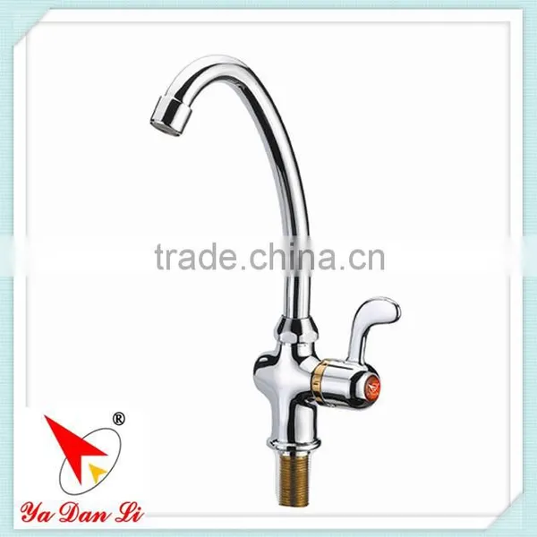 Chrome Finish Single Handle Kitchen Faucet photo-4