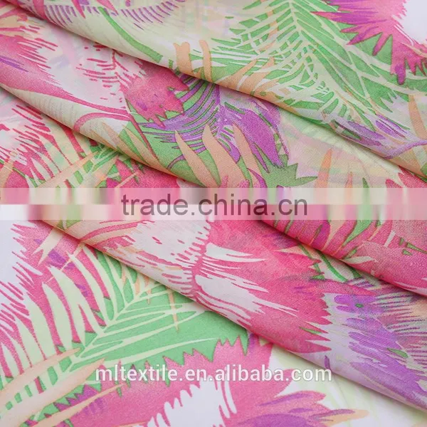 75D Chiffon Fabric for Clothing Textile Printed Floral Chiffon Fabric photo-2