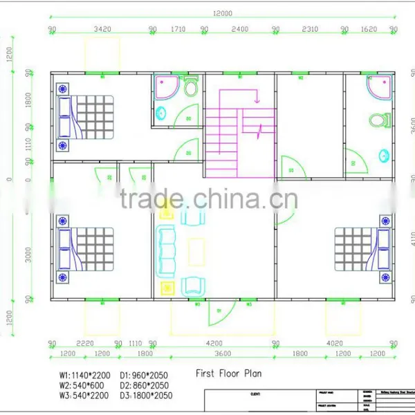 2016 Light Steel Two Bedroom Prefabricated House,factory Fancy Fashion House,Portable Prefab Modular Guest photo-2