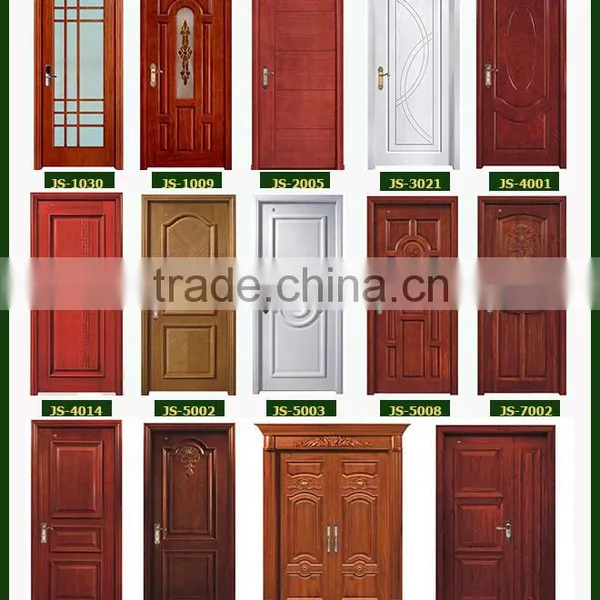 Single Door Sandwich Panel Interior 3 Panel Solid Wooden Door photo-5