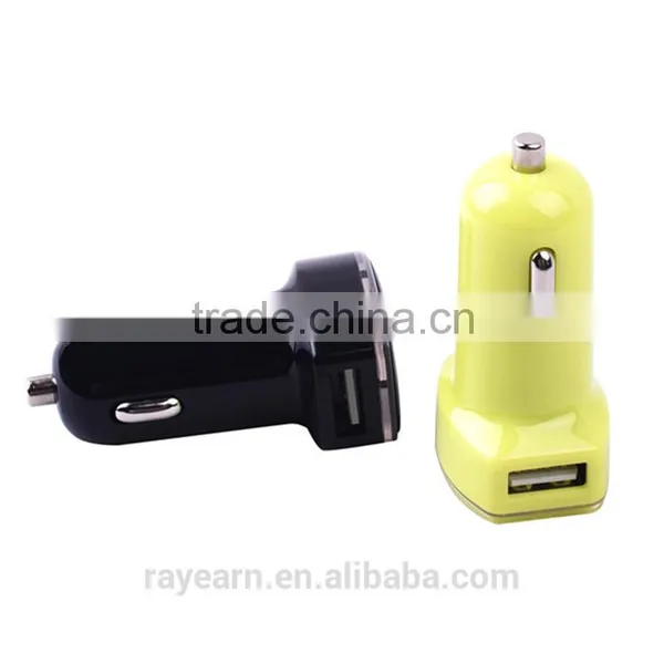 Colorful 12W 2.4A Mini Dual Port USB Car Charger Cigarette Charger Designed for Iphone 6 6 Plus Ipad and Galaxy Edge S7 photo-2