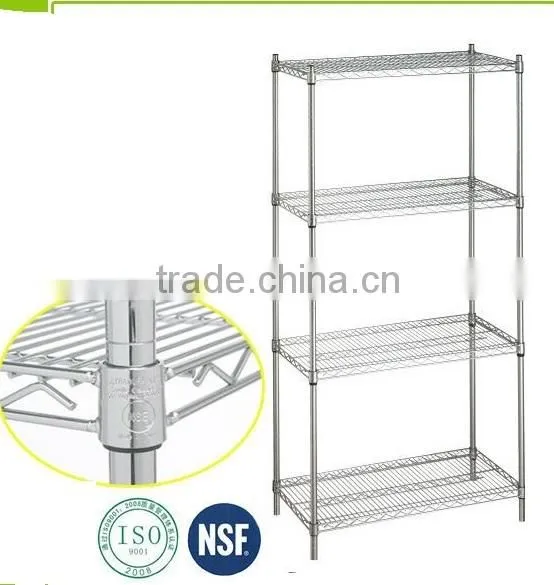 Wire Shelving Type and Single-sided Feature Corrosion Protection Storage Metallic Wire Mesh Shelving photo-2