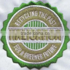 the Round Shape Design Patches Custom Embroidery Patches Iron-on Style photo-4