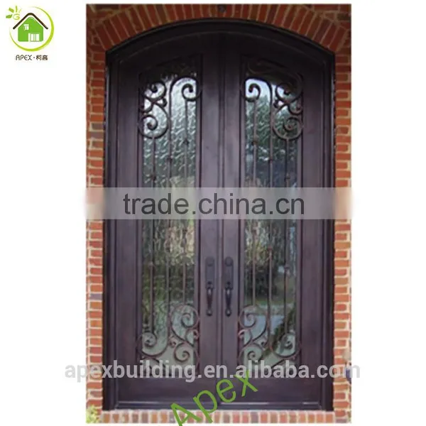 Villa & Garden Wrought Iron Door French Doors Used Exterior Door photo-3