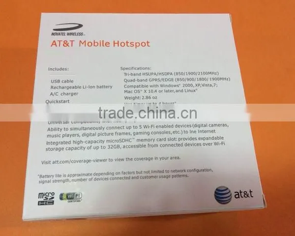 Novatel 2372 Mobile Wifi Router 3G WCDMA photo-5